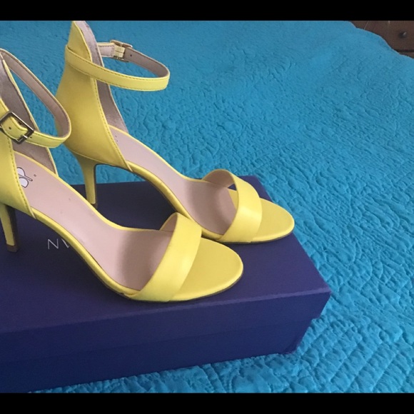BP from Nordstrom’s beautiful yellow ankle strap sandals, new no box no tags. - Picture 3 of 6